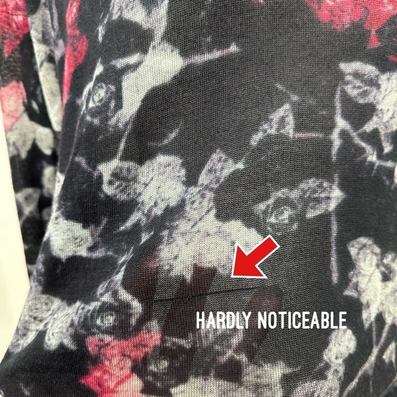 The Kooples Pullover Rose Print Long Sleeve Top Size Medium - Picture 6 of 8